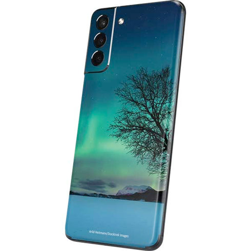 StockTrek Aurora Borealis over a lake in Norway Galaxy S21 Plus 5G Skin